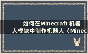 如何在Minecraft 机器人模块中制作机器人（Minecraft 机器人视频教程）